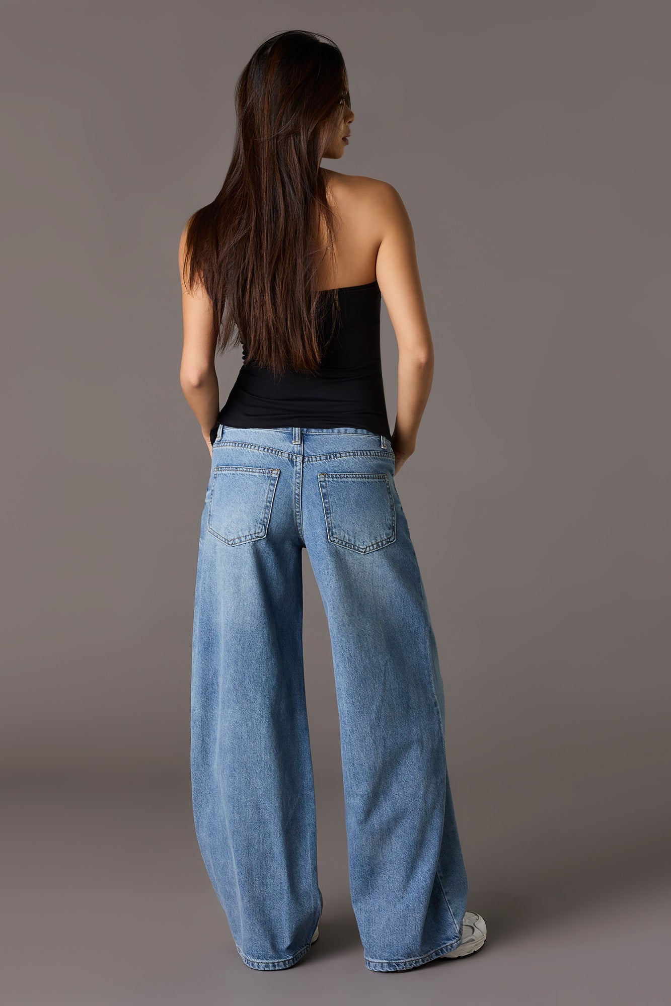 Playboy Washed Low Rise Super Baggy Jean