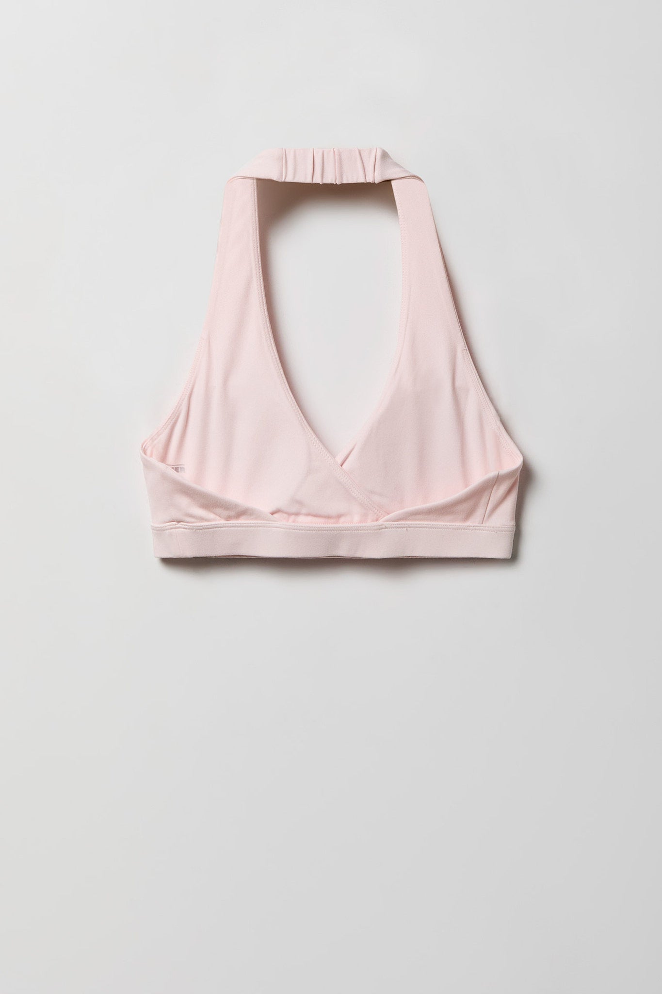 Active High Density Surplice Halter Bra