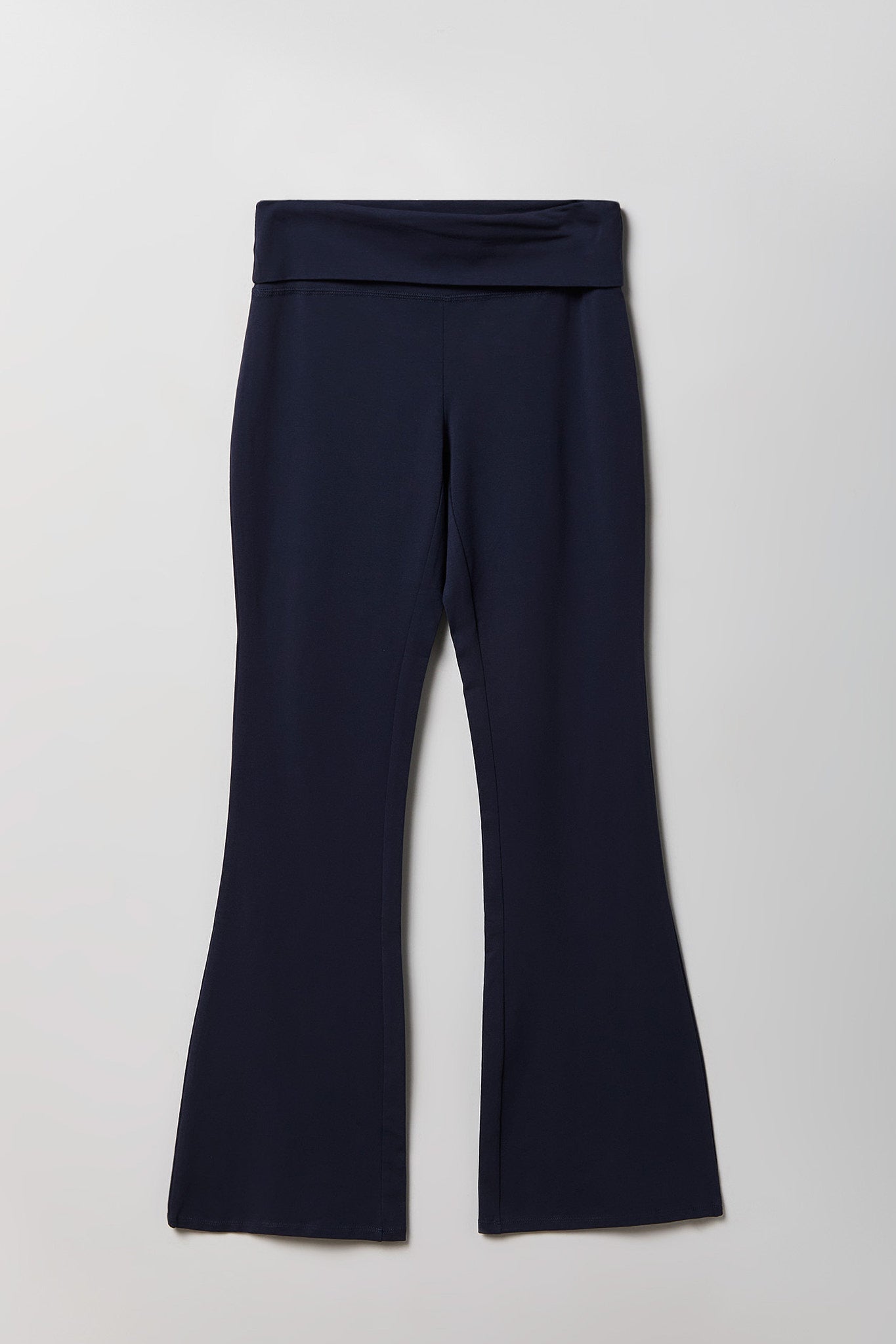 Foldover Waist Flare Legging