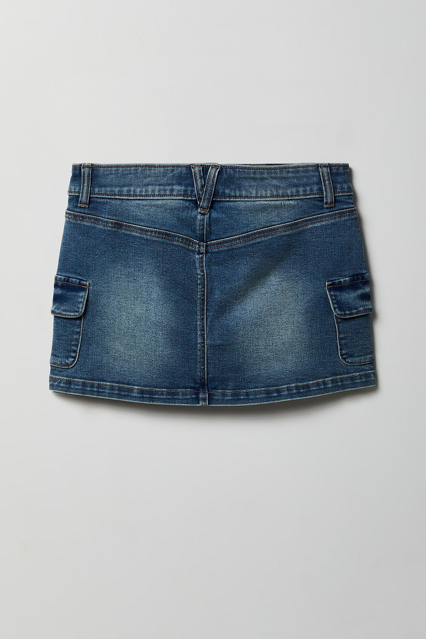 Denim Mini Cargo Skort
