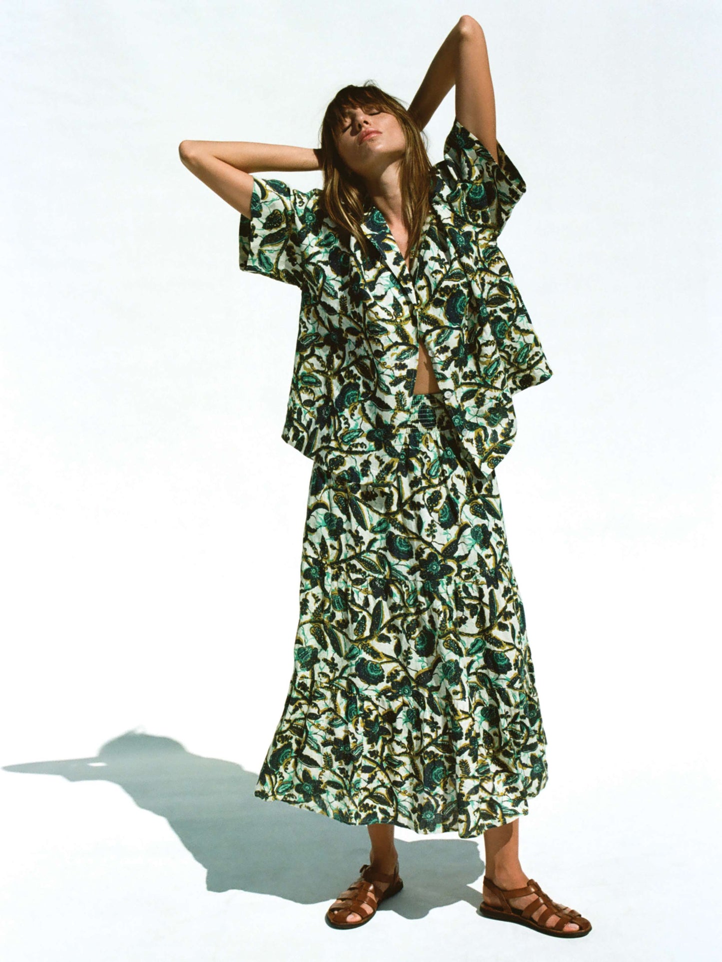 Montecito Linen Relaxed Camp Shirt - Tropics