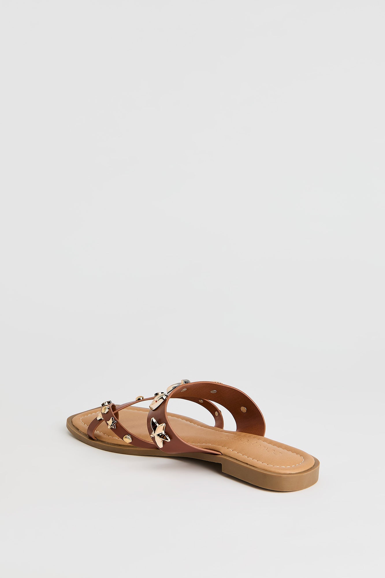 Shell Charm Toe Loop Sandal