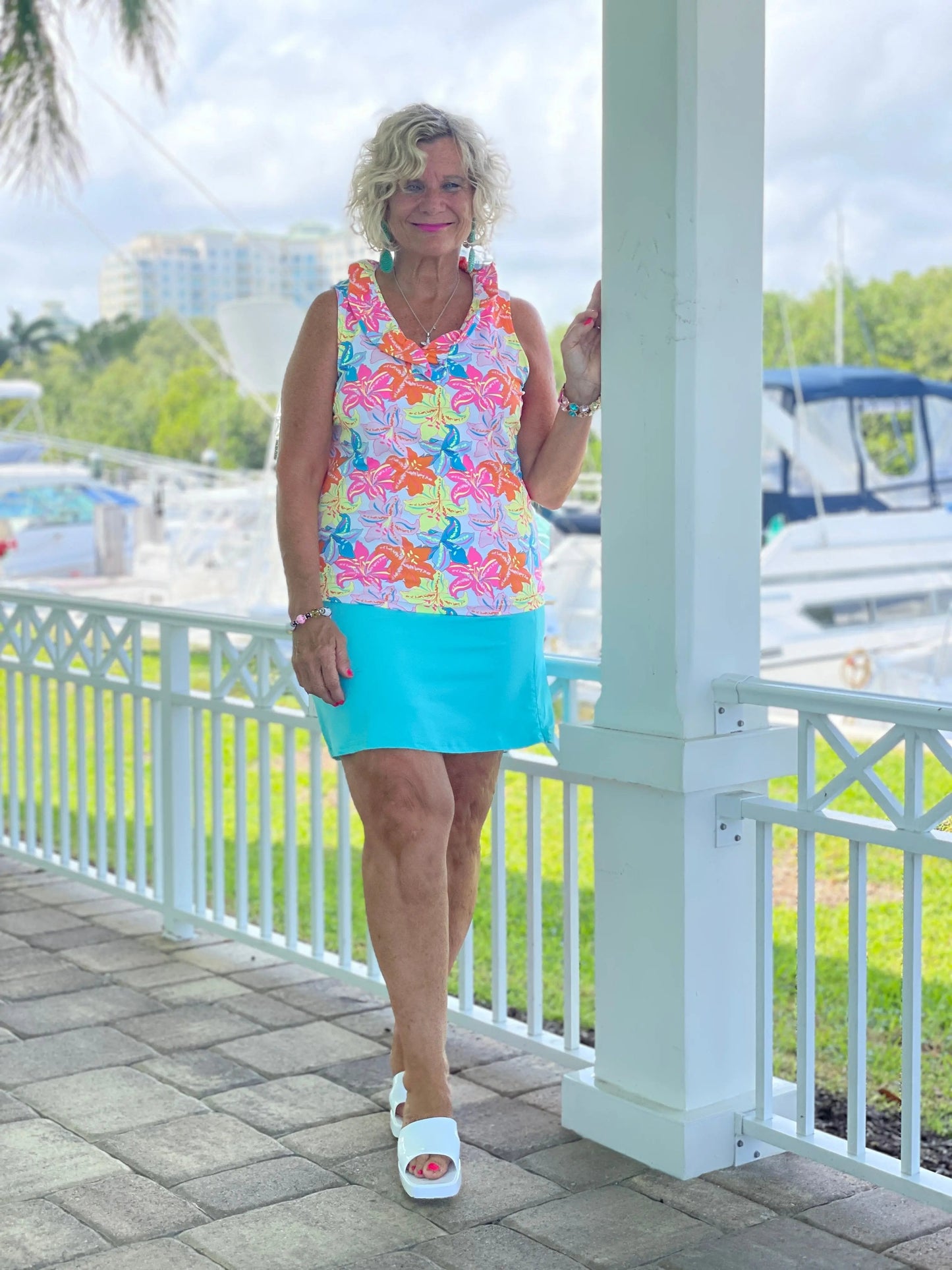 SEAFOAM SKORT