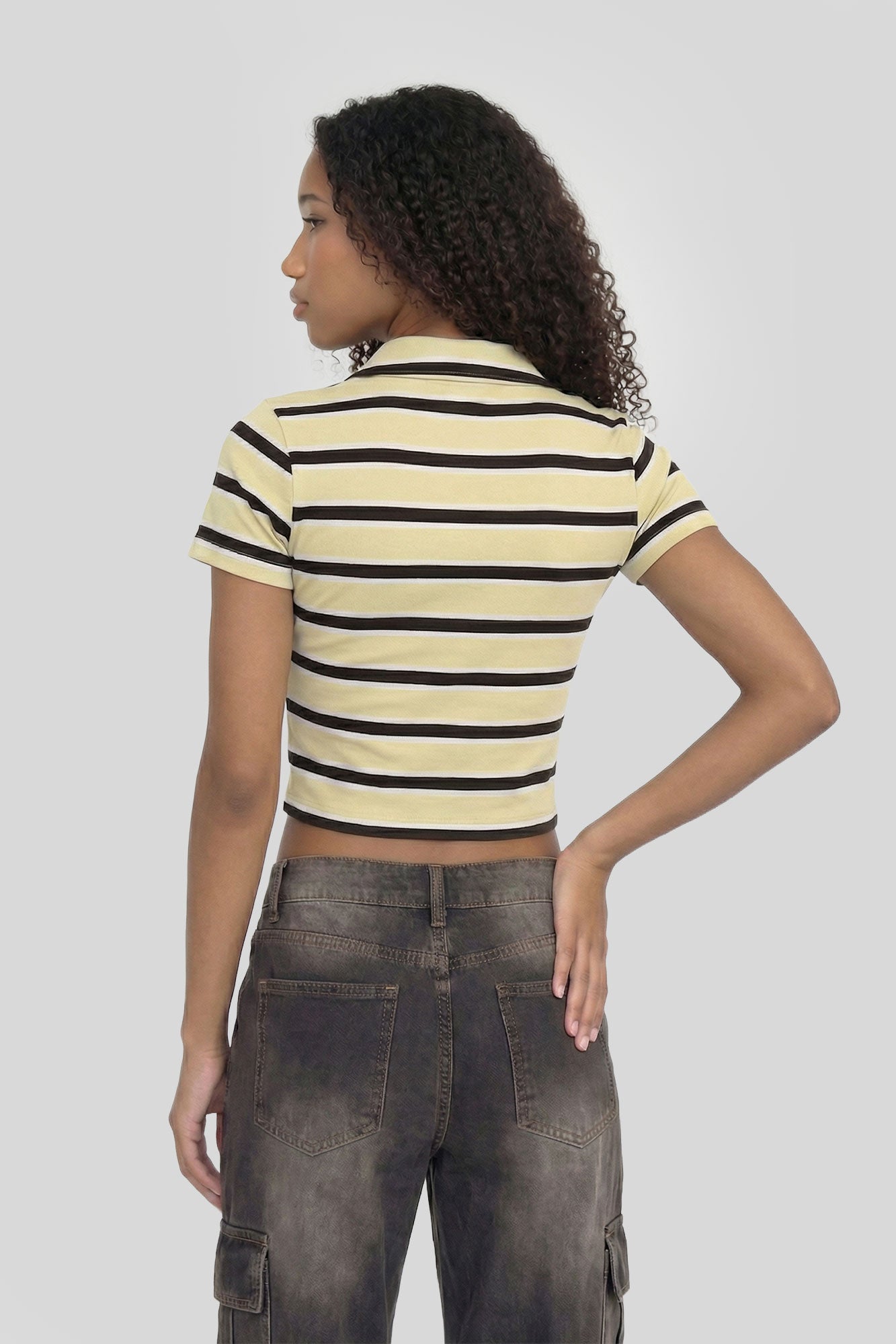 Cropped Polo Shirt