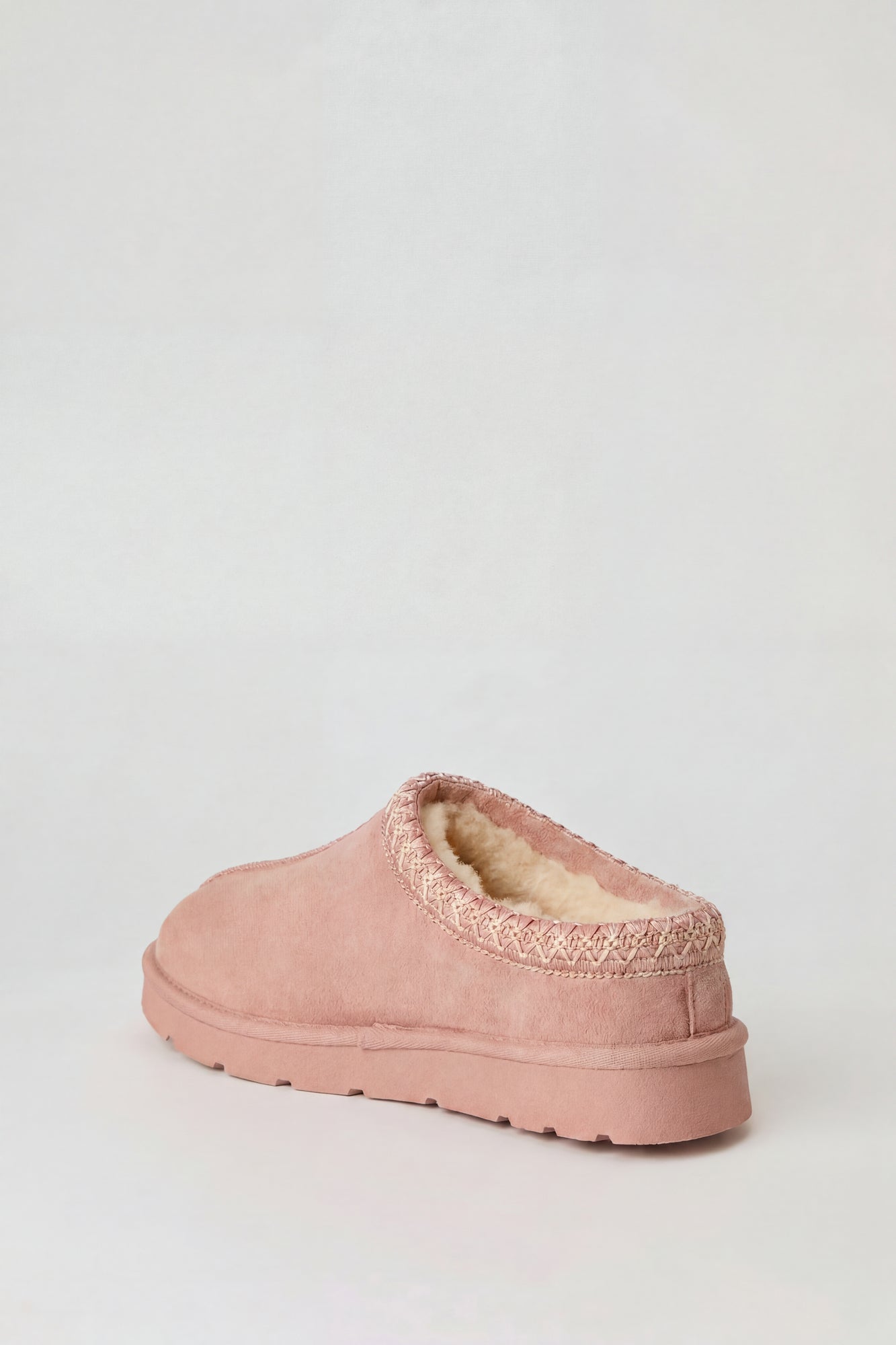 Fur Lined Platform Slipper Booties