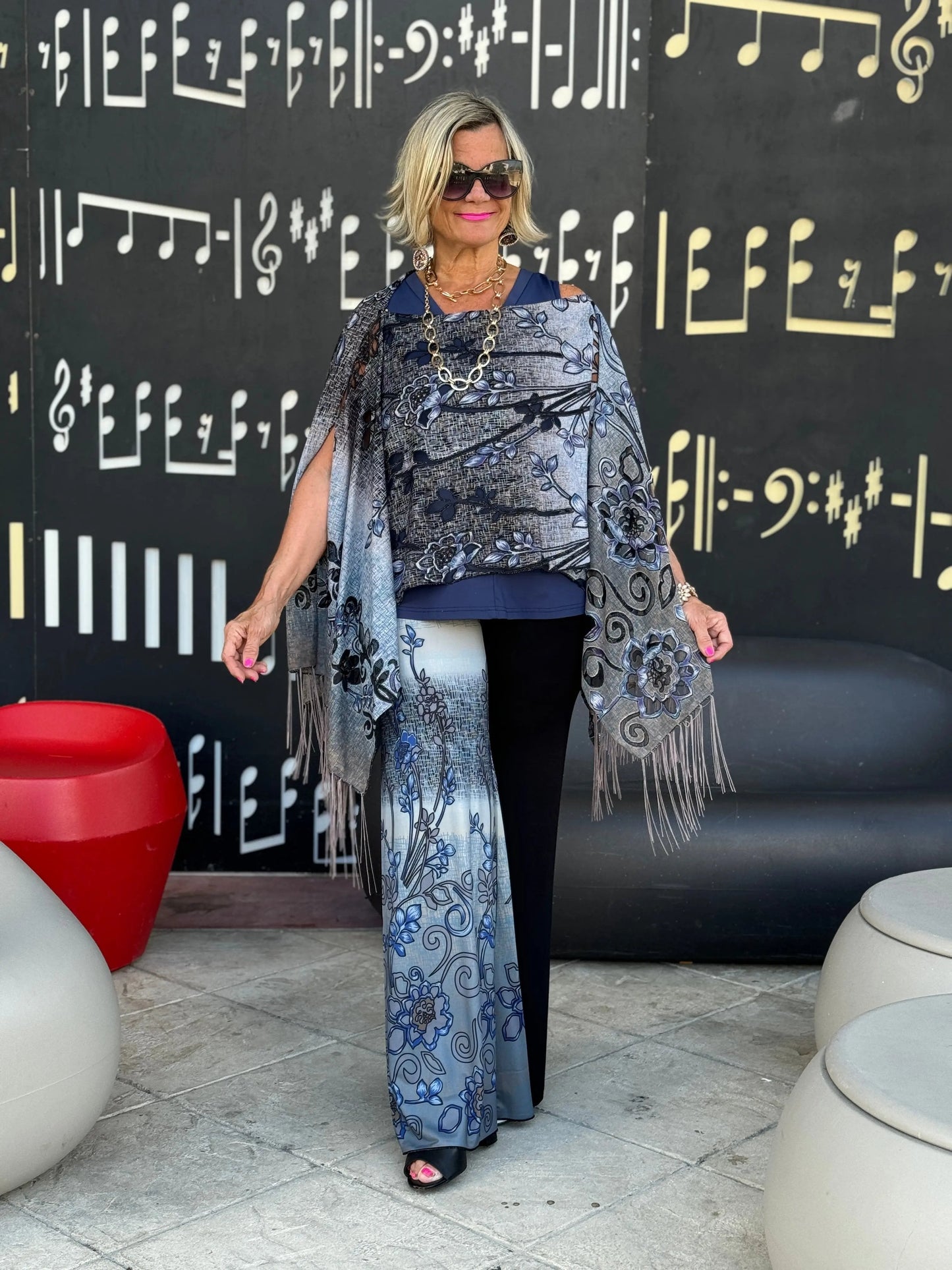SOUTHERN NAVY DAY PALAZZO
