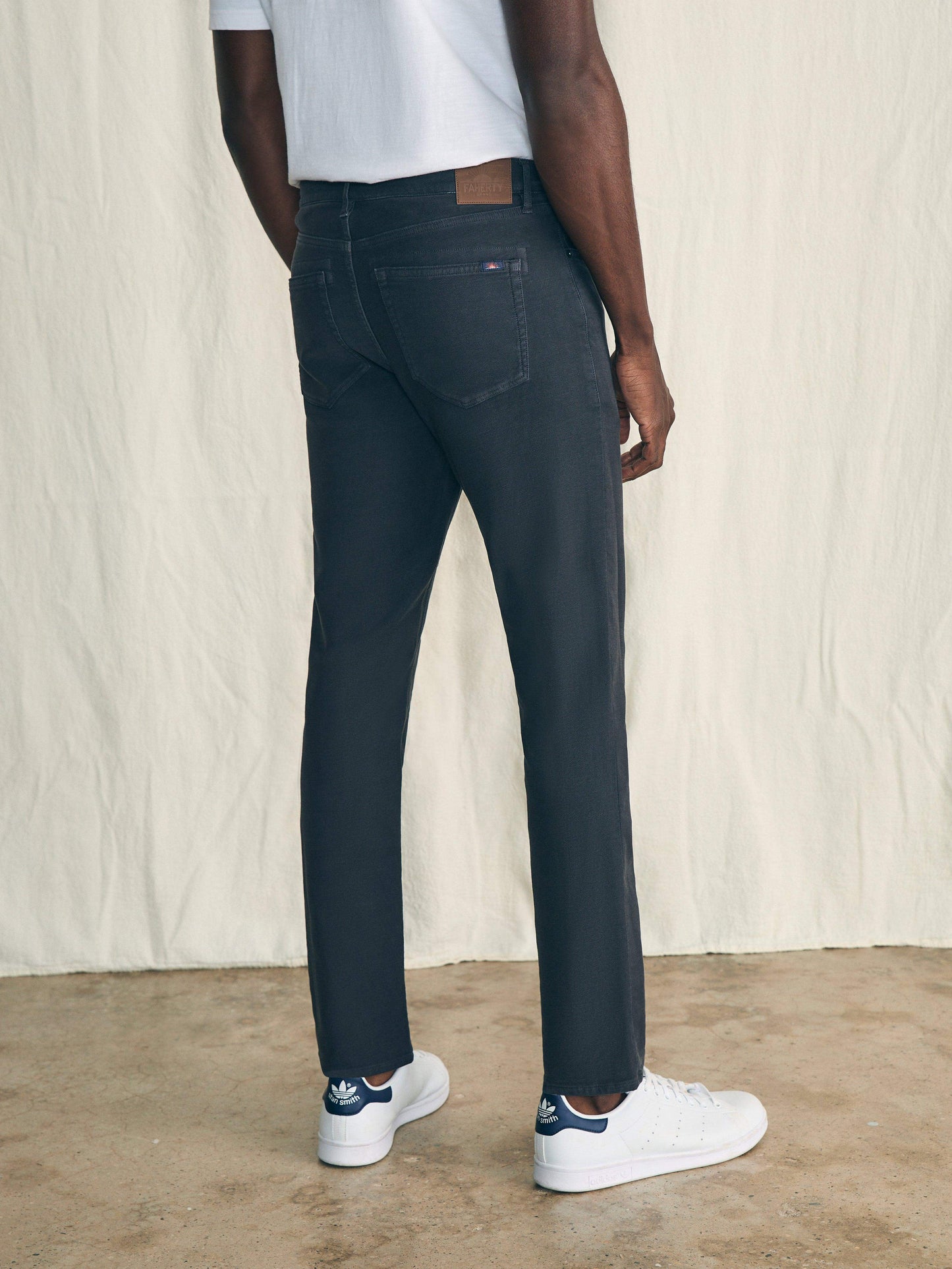 Stretch Terry 5-Pocket Pant - Onyx Black