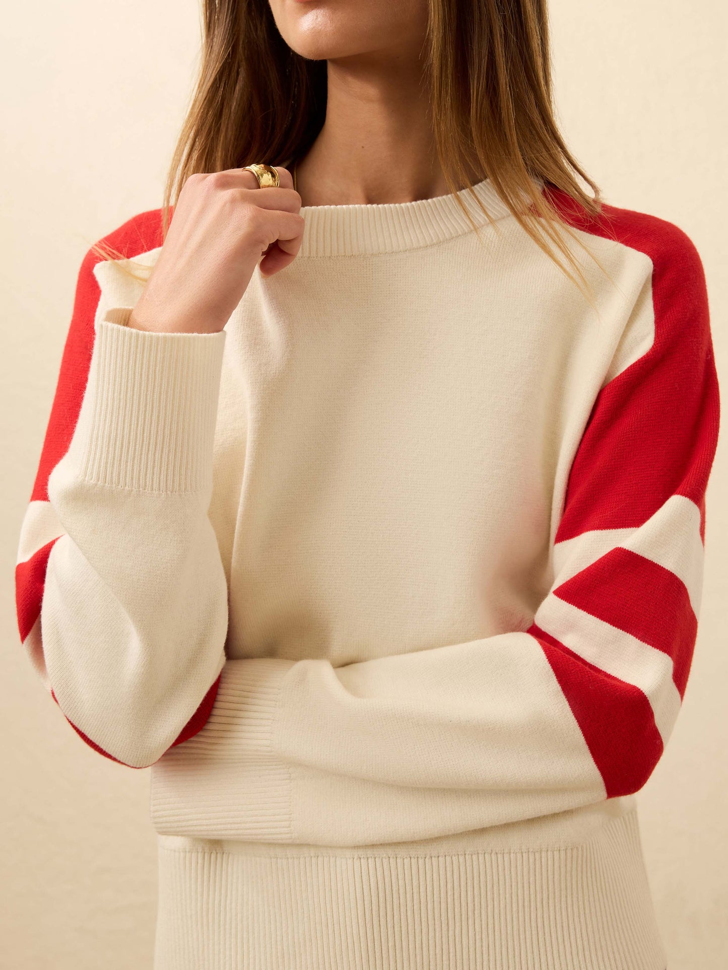 Throwback Crew - Peppermint Red