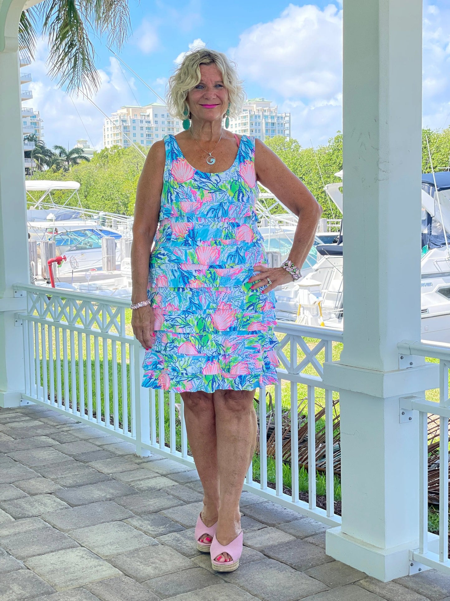 SEASHELL BEACH LAYERED RUFFLE