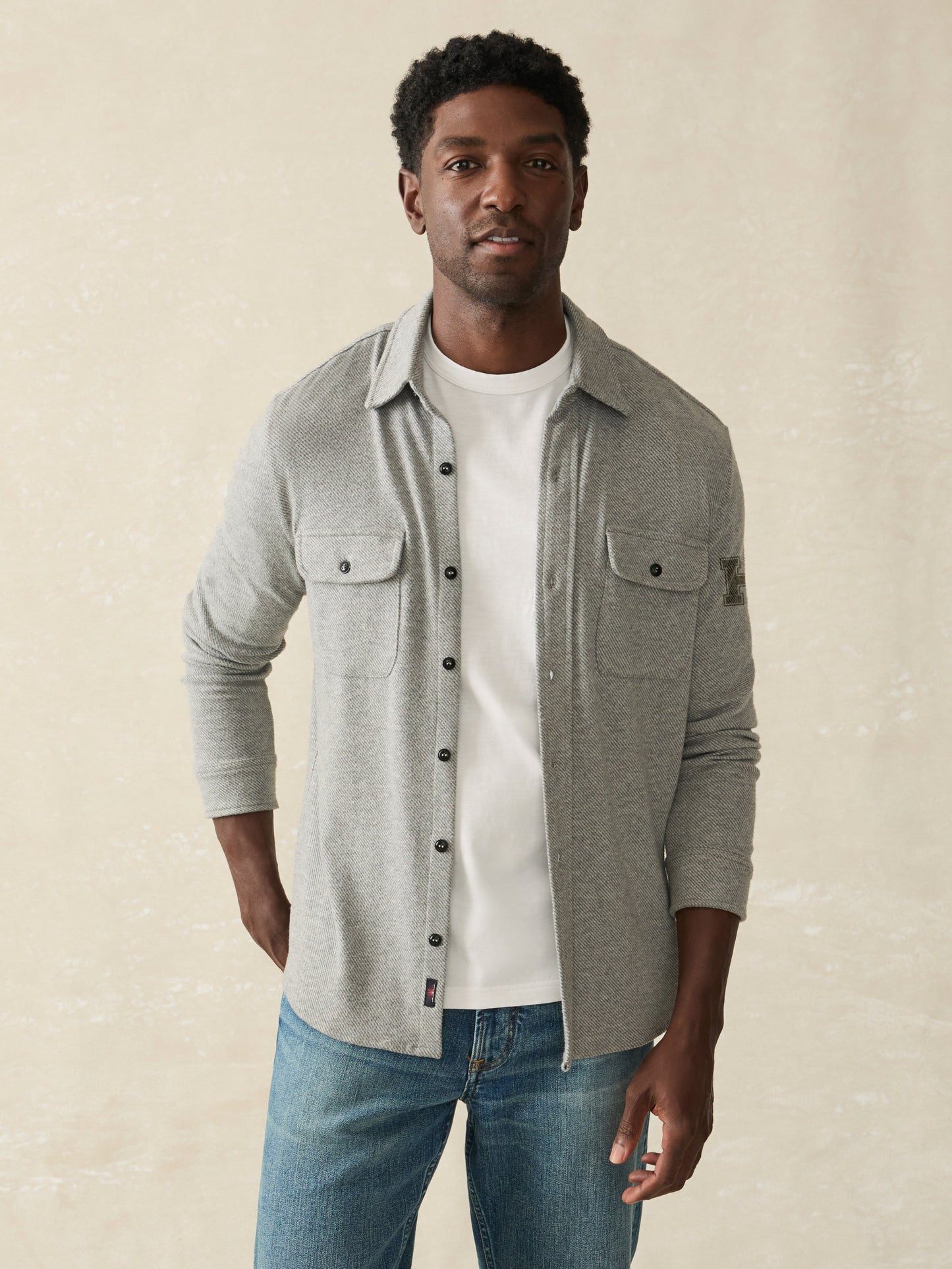 Harvard Legend™ Sweater Shirt - Fossil Grey Twill