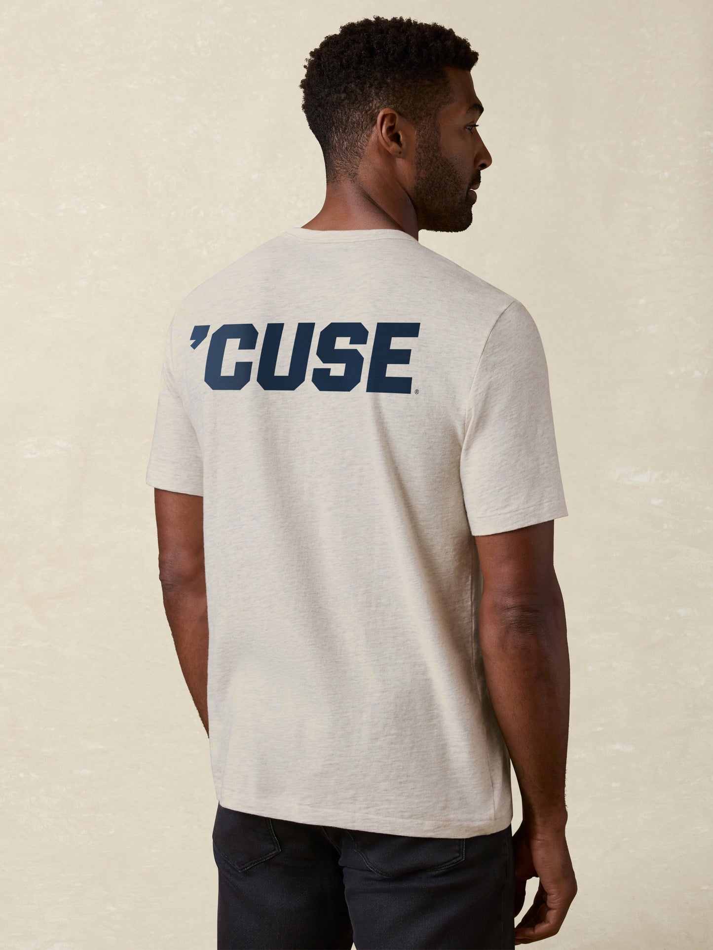 Syracuse University Sunwashed Pocket Tee - Island Dune Heather