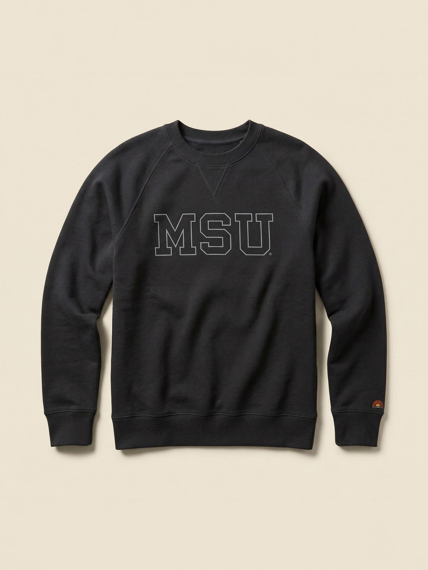 Michigan State High Standard Fleece Crew - Mountain Black