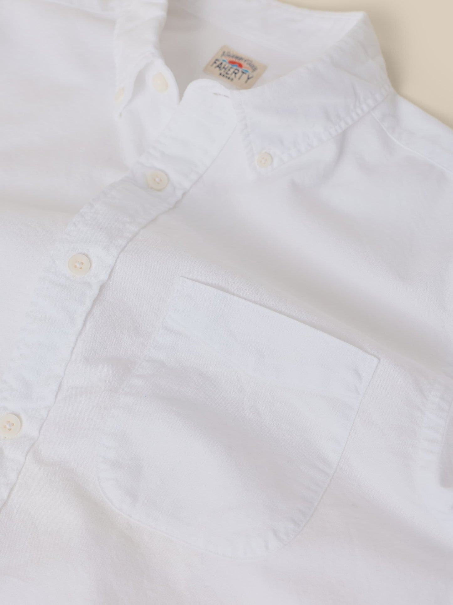 Laundered Oxford Shirt - Pure White