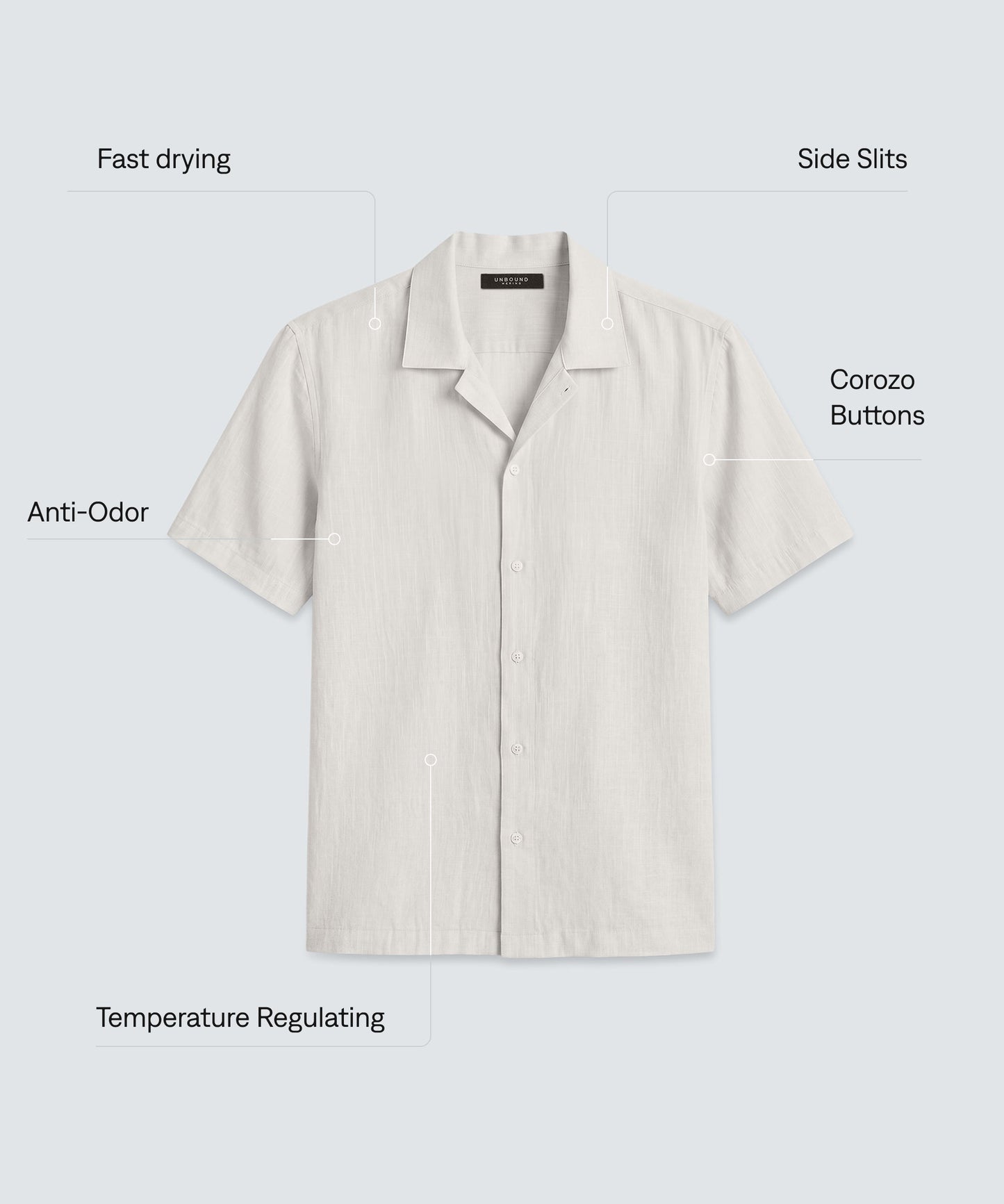 Men's Merino Linen Tropical Shirt