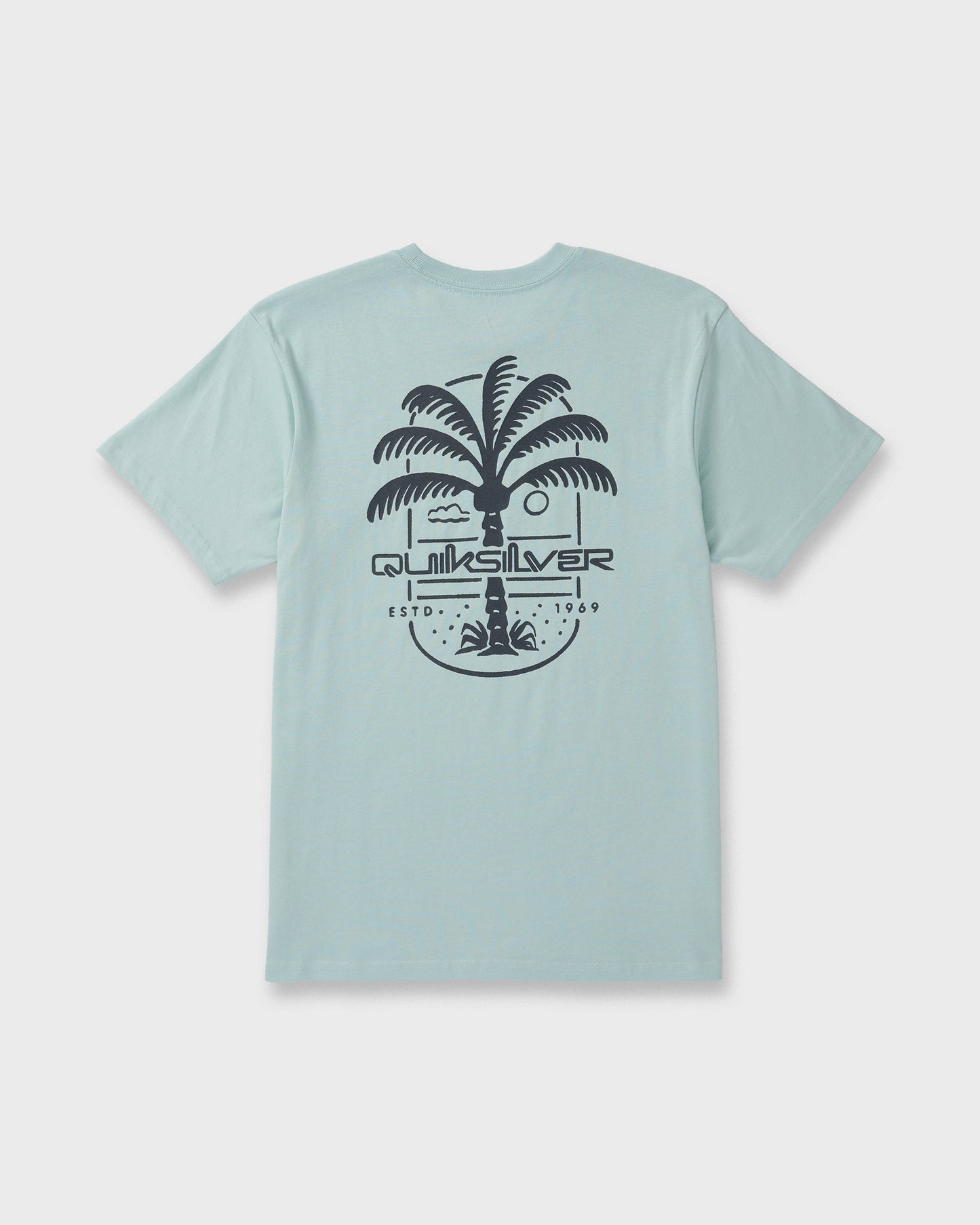 Uno Palm Short Sleeve T-Shirt - Blue Haze