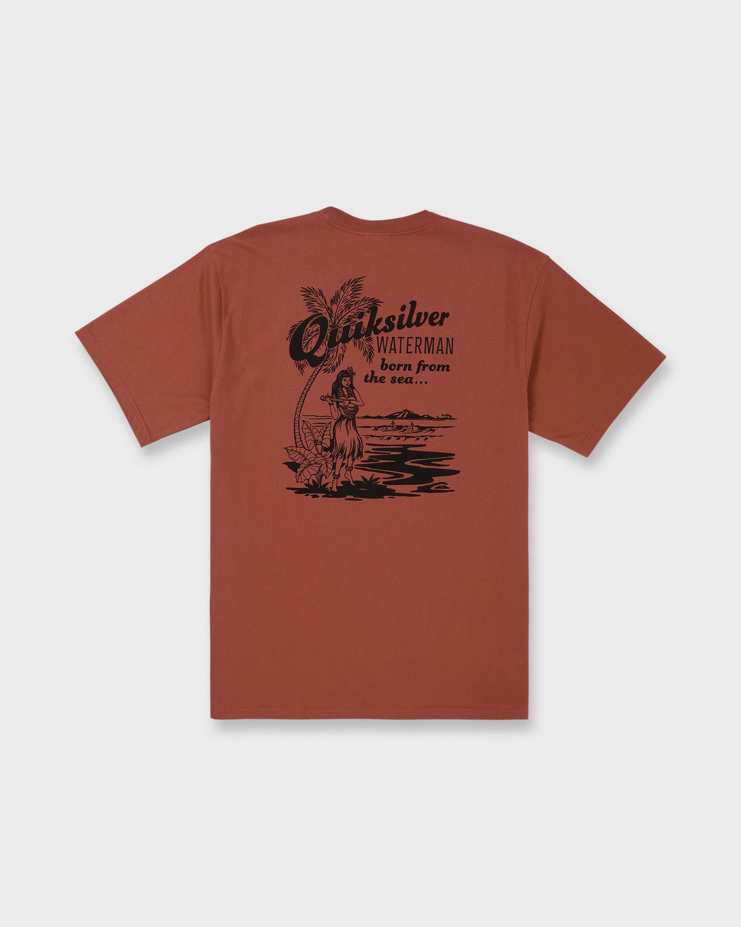 Waterman Lady Ukulele Short Sleeve T-Shirt - Marsala