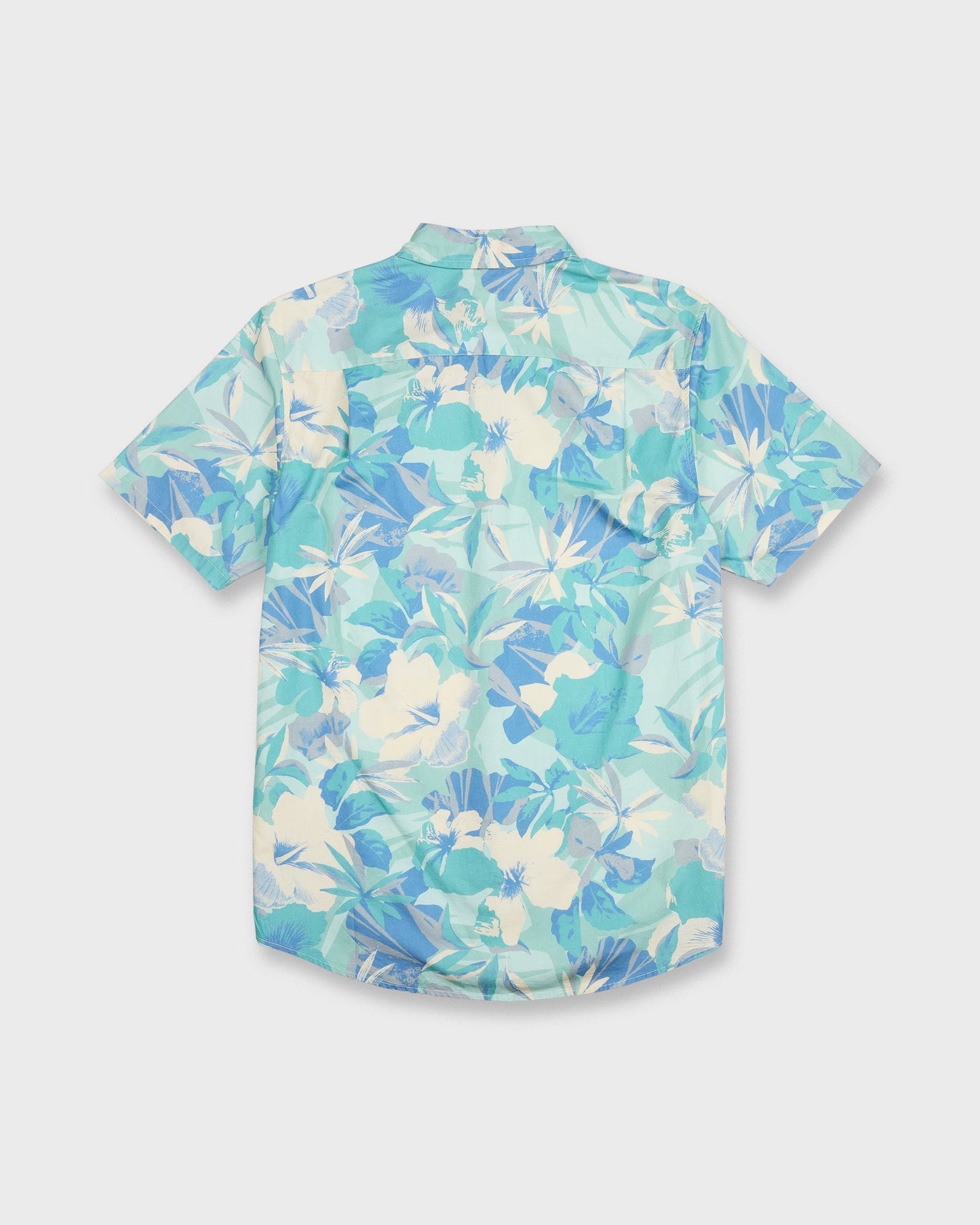 Interact Floral Classic Short Sleeve Shirt - Blue Haze