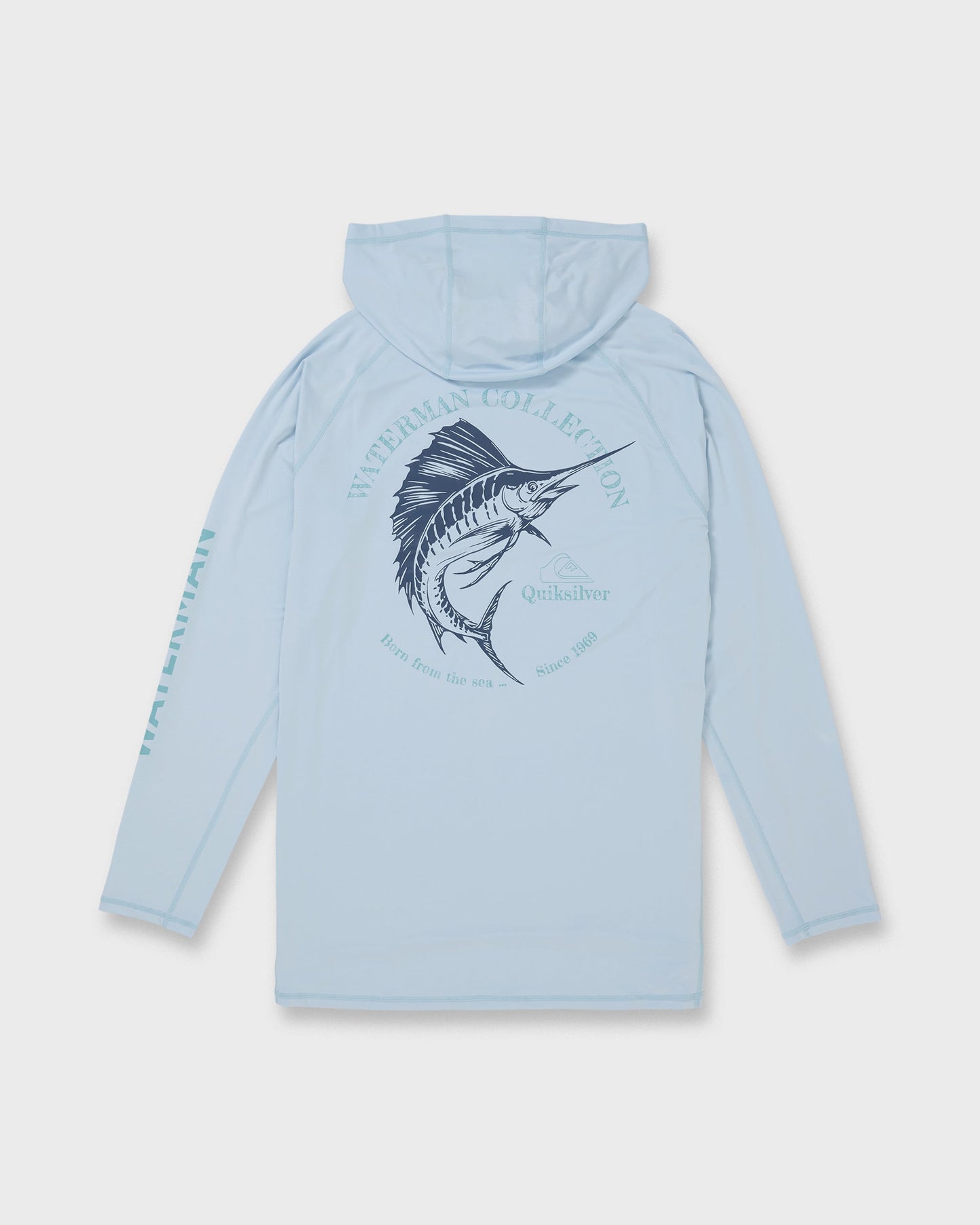 Waterman Marley Hooded Long Sleeve UPF 50 Surf Shirt - Skyway