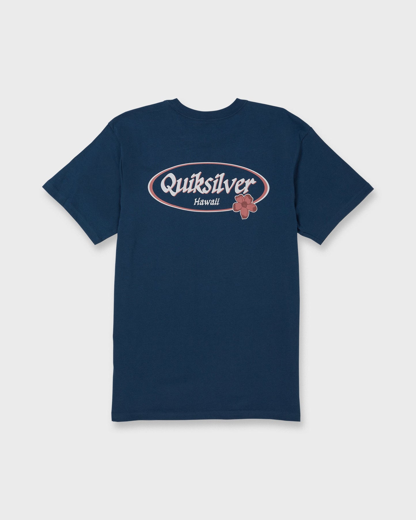 HI Floral Script Short Sleeve T-Shirt - Dark Denim