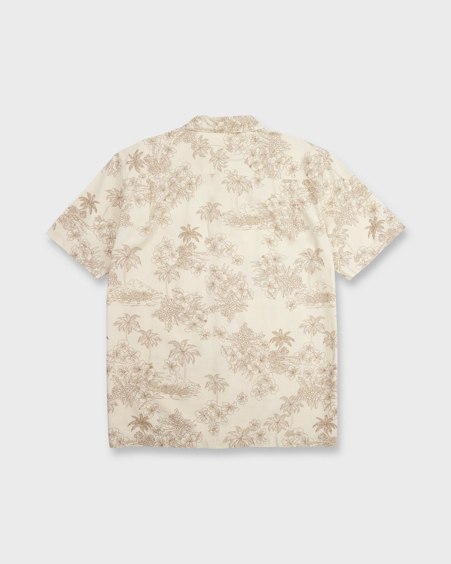 Waterman Island Vibes Short Sleeve Woven Shirt - Moonbeam