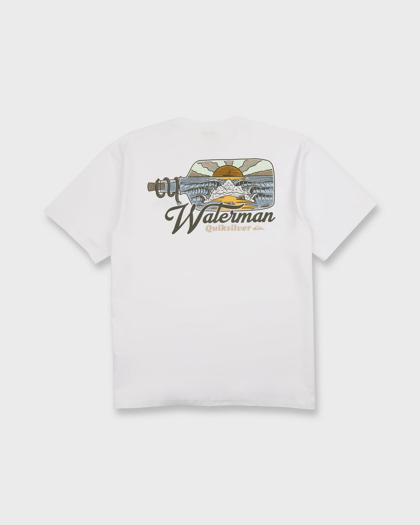 Waterman Bottle Life Classic Short Sleeve Cotton T-Shirt - White