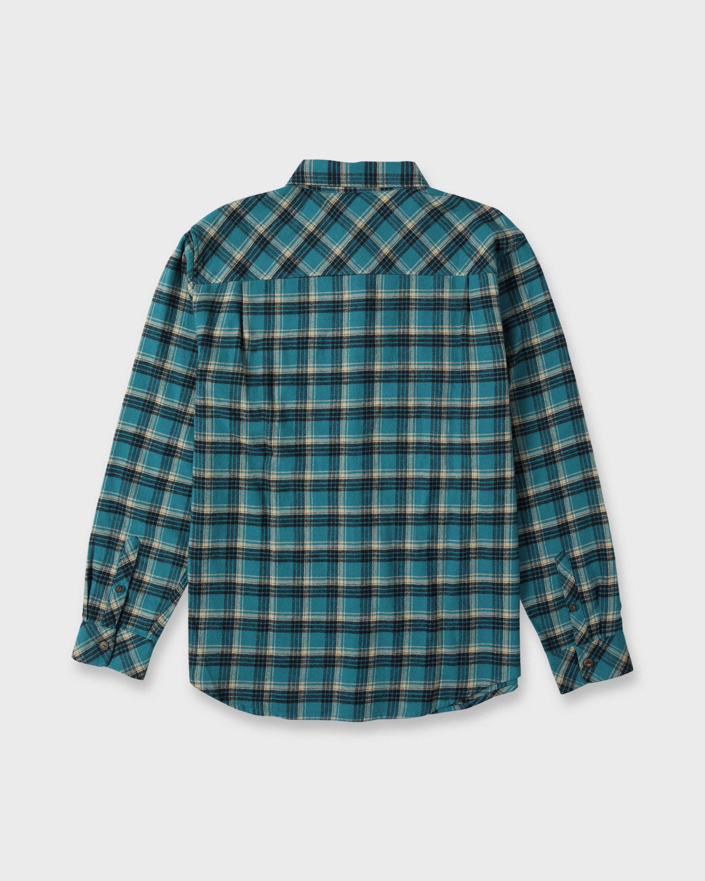 Saltwater Long Sleeve Flannel Shirt - Blue Coral