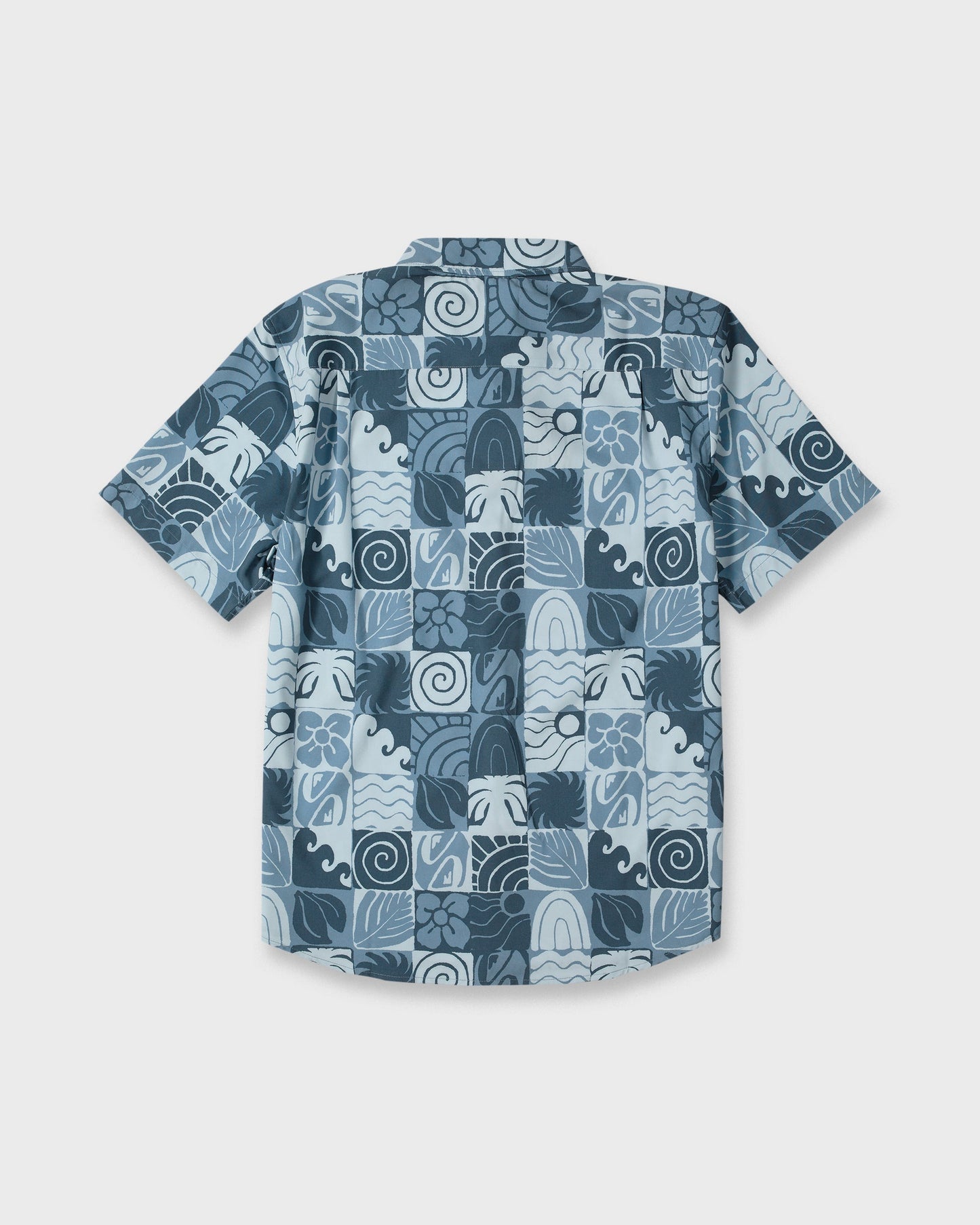 Earth Geo Classic Stretch Short Sleeve Woven Shirt - Quiet Harbor
