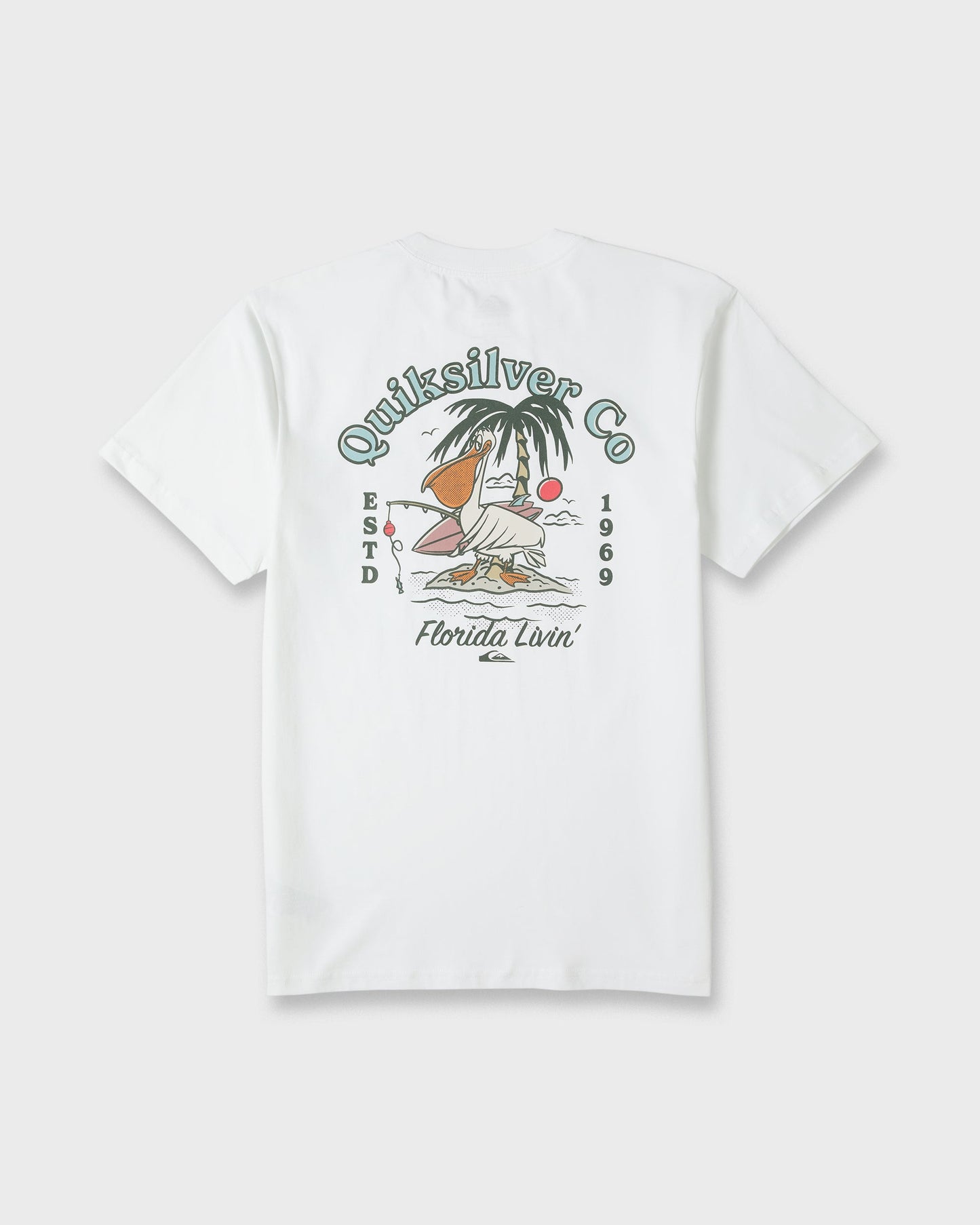 Florida Pelican Island Short Sleeve Knit T-Shirt - White