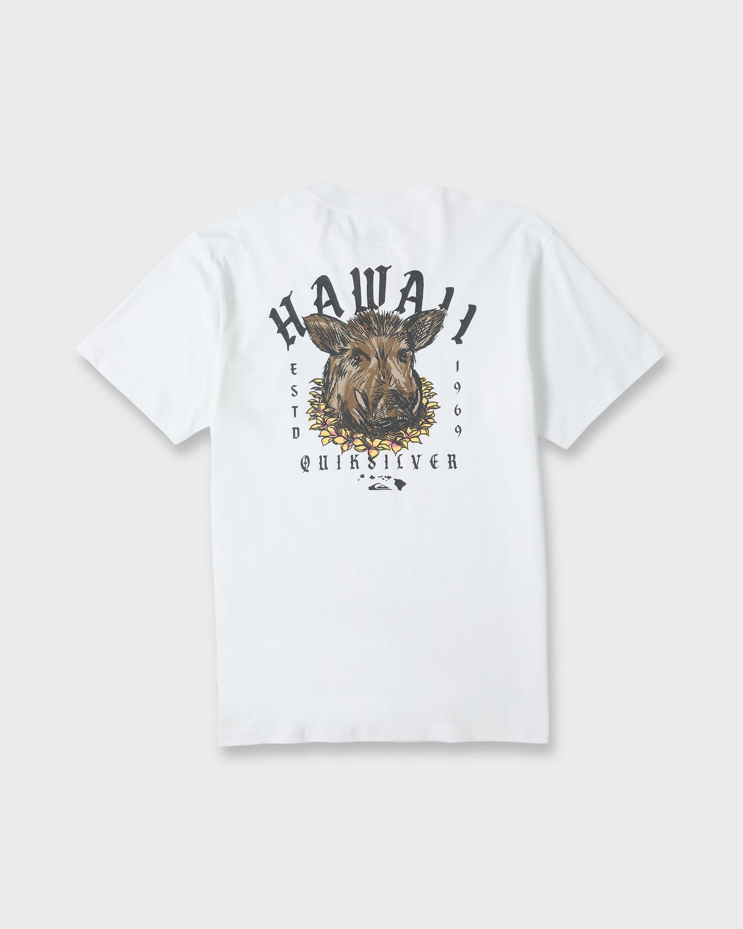 Hawaii Kalua Short Sleeve Cotton T-Shirt - White