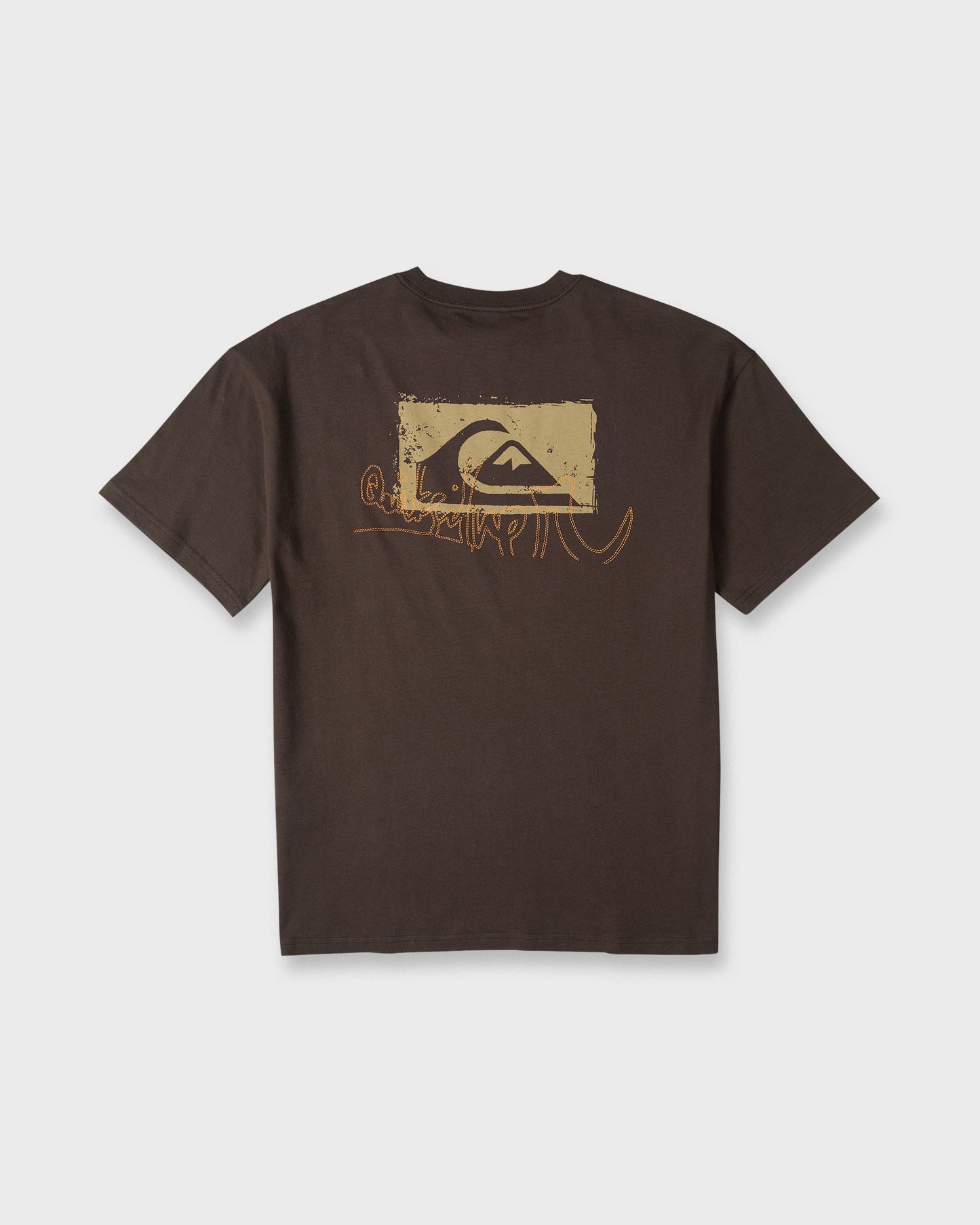Young Guns Impaired Embellishment Short Sleeve Cotton T-Shirt - Java