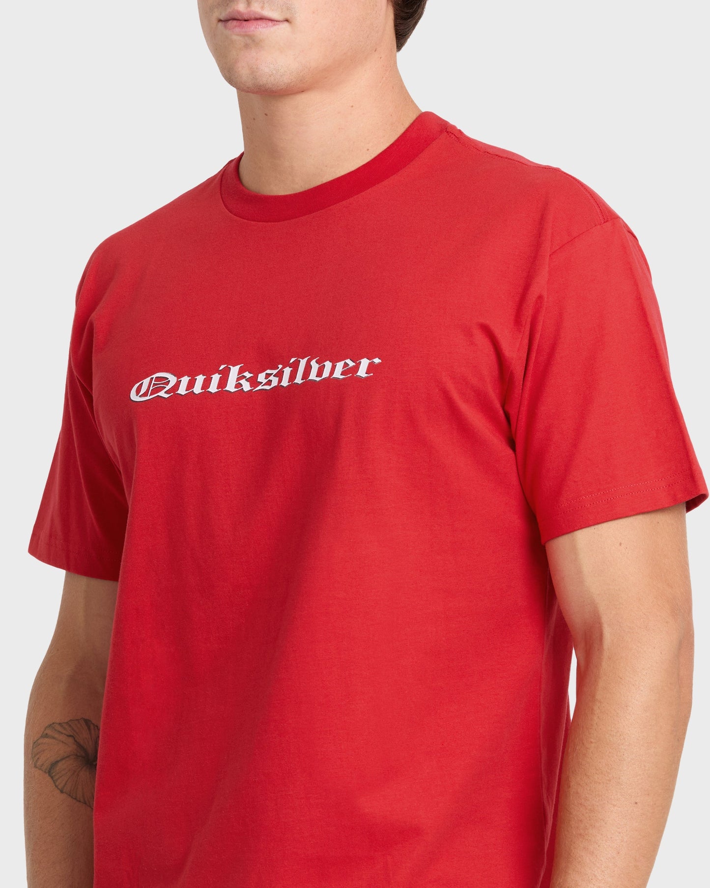 Chrome English Short Sleeve Knit T-Shirt - Salsa