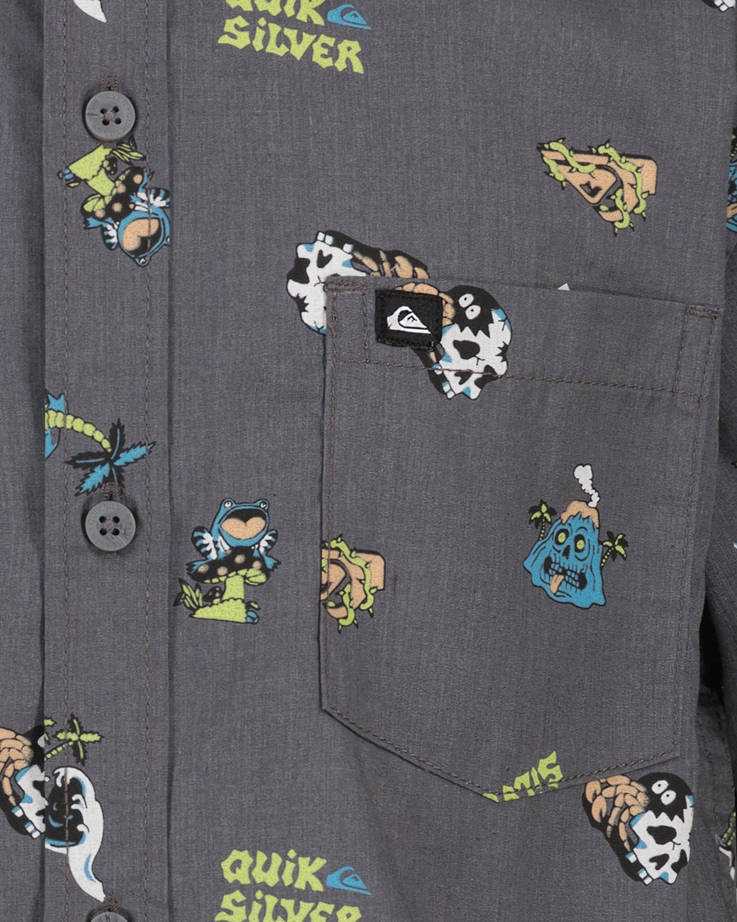 Boys Strange Waves Classic Short Sleeve Woven Shirt