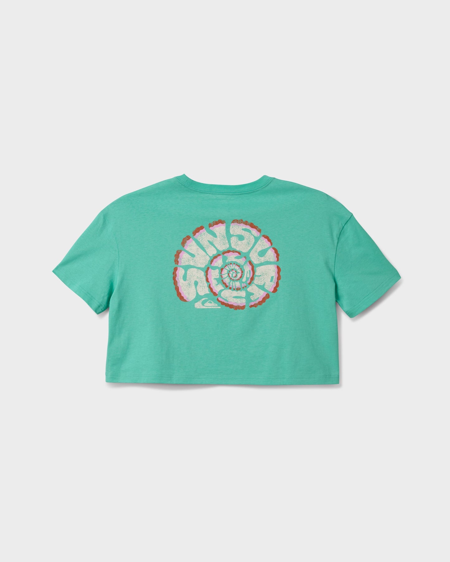 Surf Sun Smile Short Sleeve Cropped Boyfriend T-Shirt