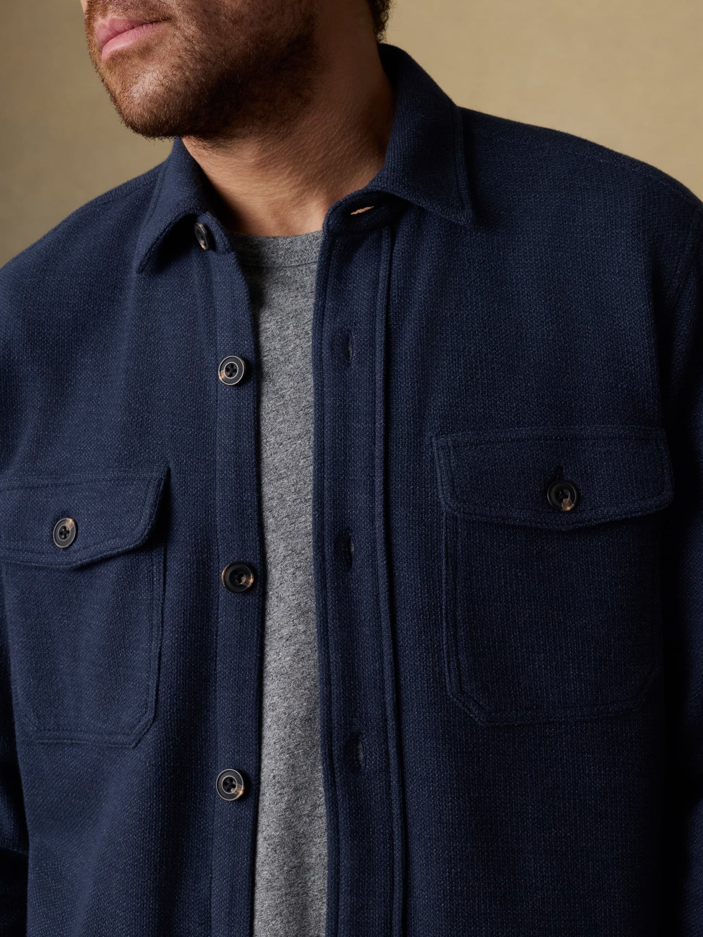 Highland Knit CPO - Navy Ridge Melange