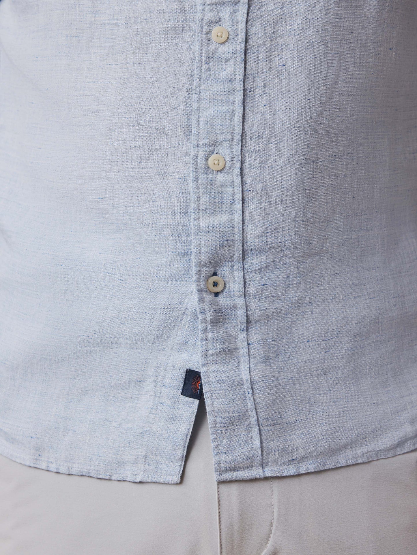 Laguna Linen Shirt - Light Blue Melange