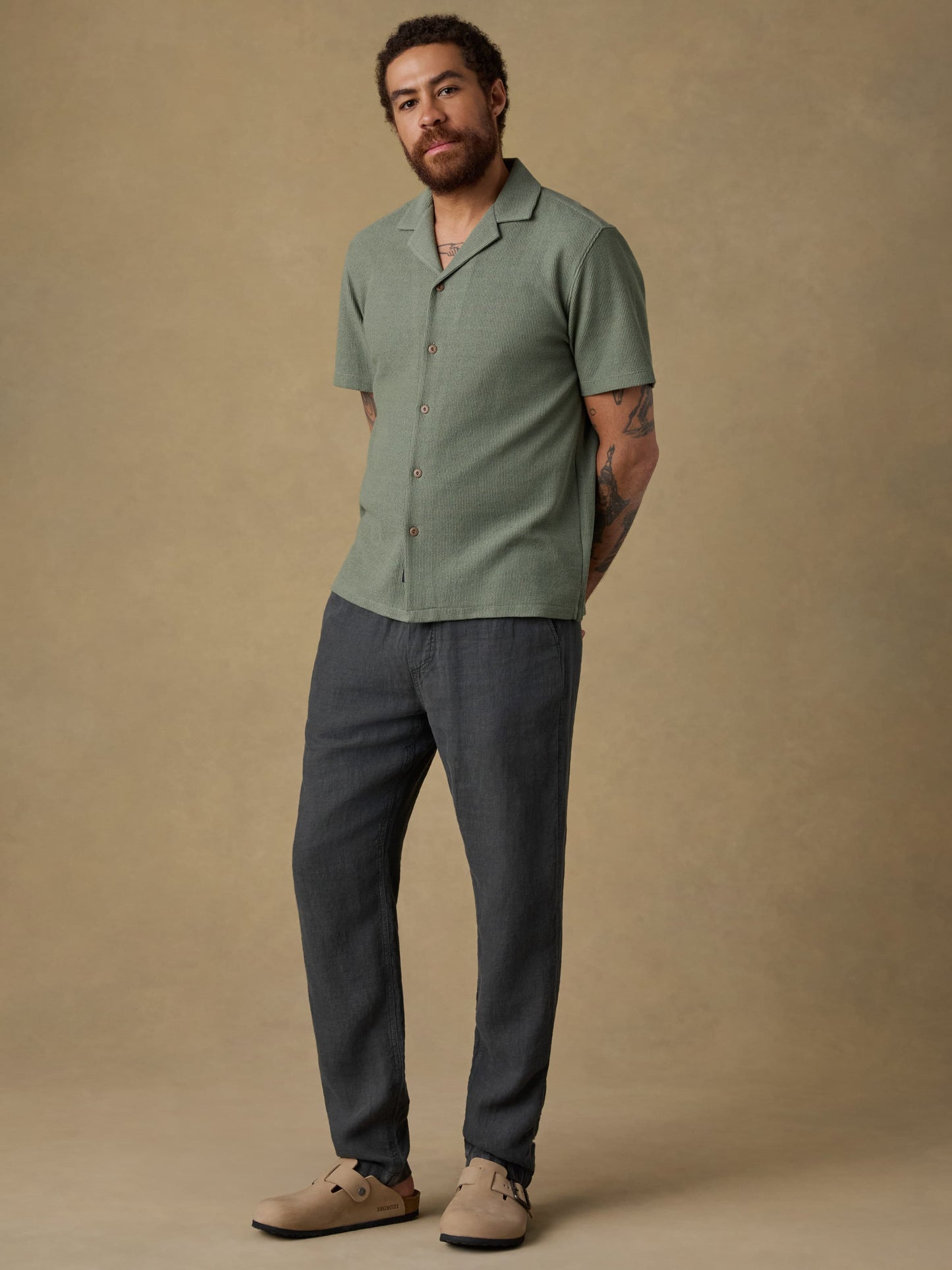 Short-Sleeve Oasis Camp Shirt - Faded Spruce