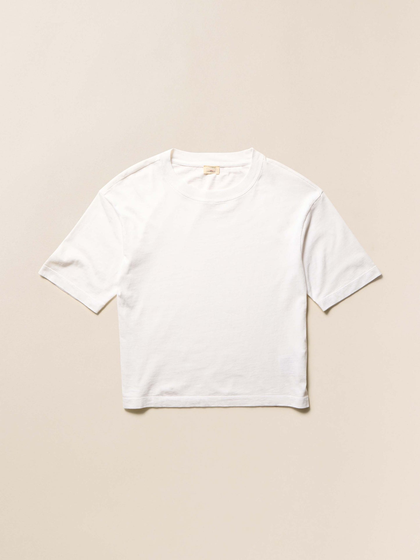 Recycled Cotton Vintage Tee - White
