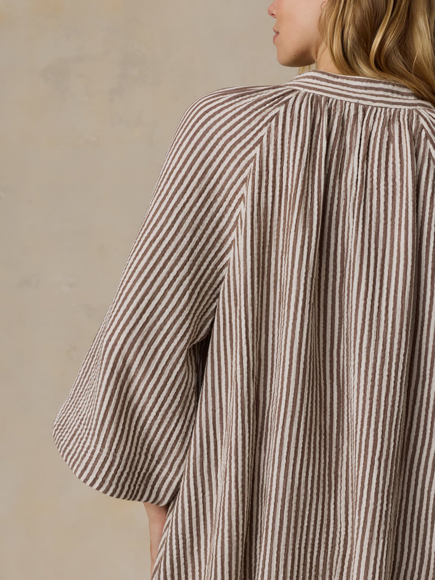Dune Cotton Gauze Mina Dress - Mocha Mist