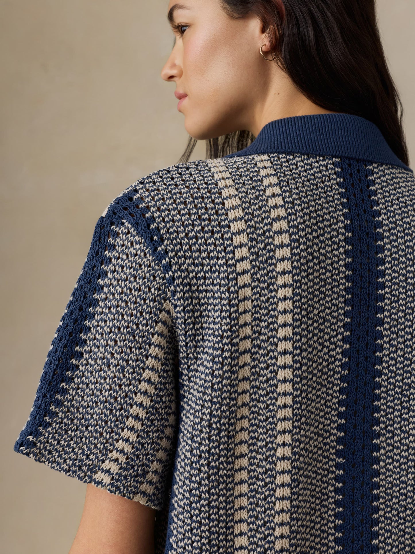Seacoast Crochet Relaxed Camp Shirt - Sailor Stitch