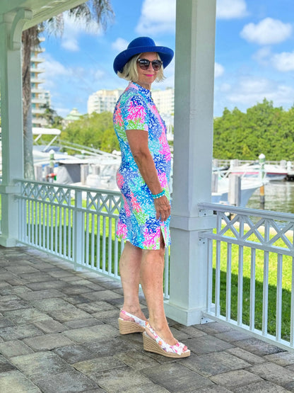SALINA REEF SHORT SLEEVE DRESS