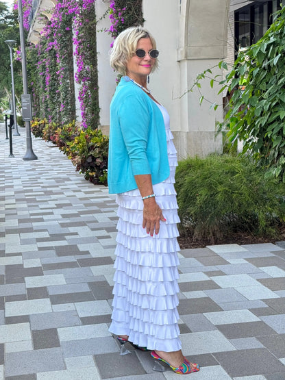 LULU-B WHITE CHA CHA MAXI DRESS