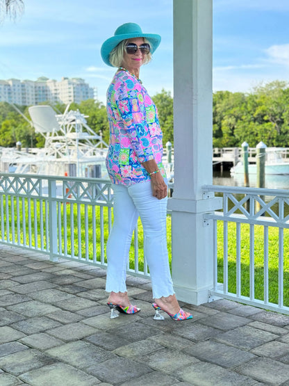 SANDY BEACH COLOR V NECK
