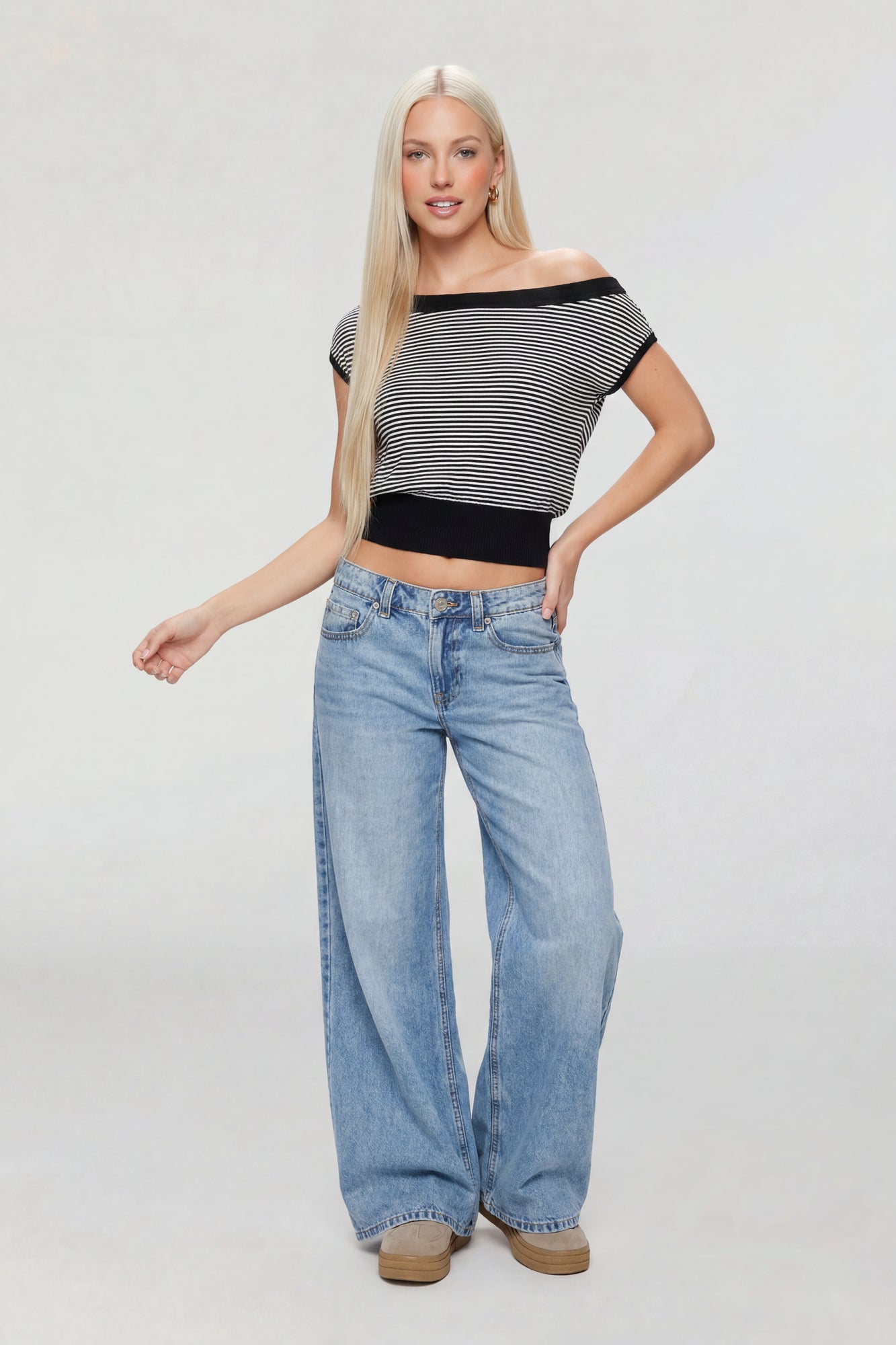 One Shoulder Knit Sweater