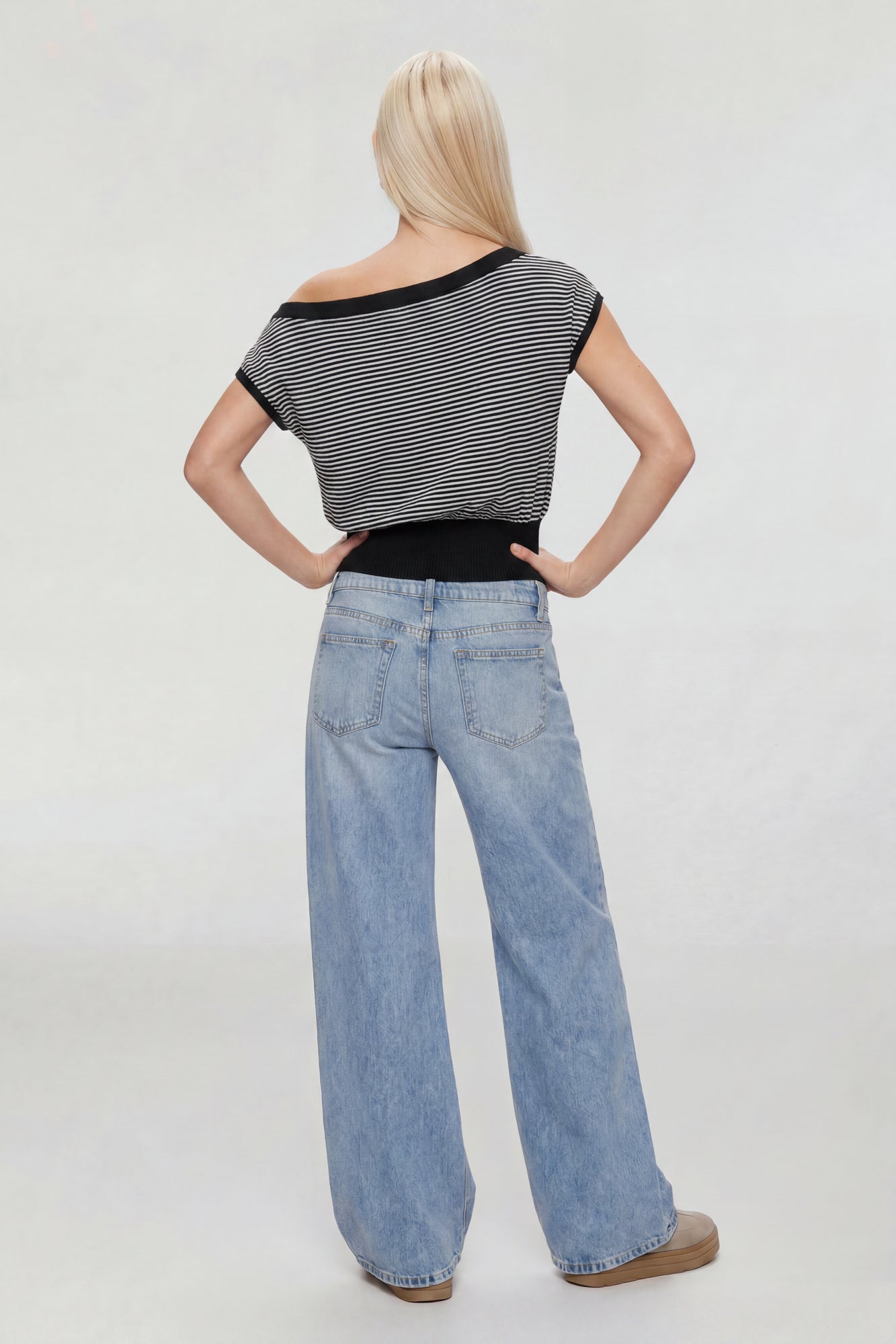 One Shoulder Knit Sweater