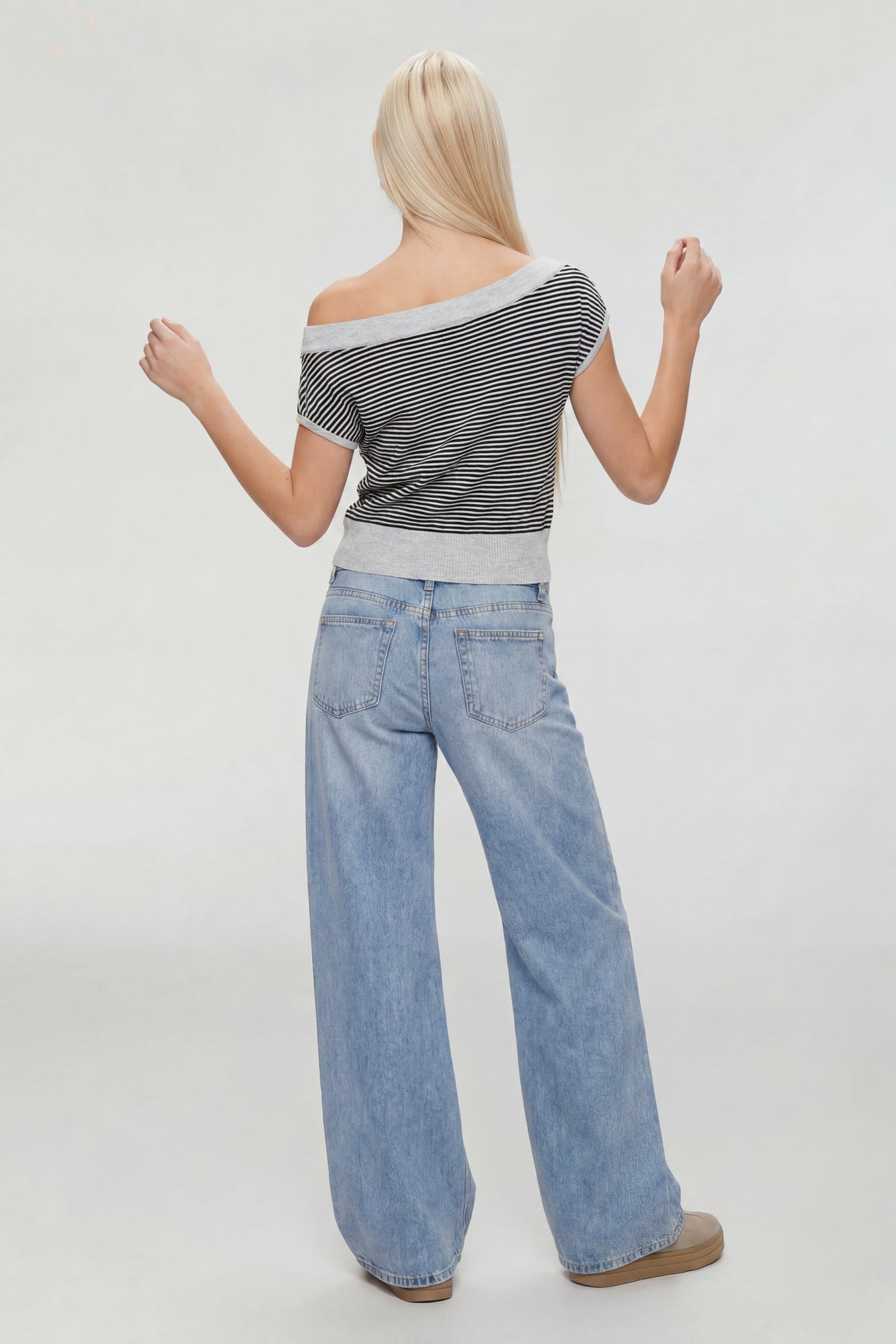One Shoulder Knit Sweater