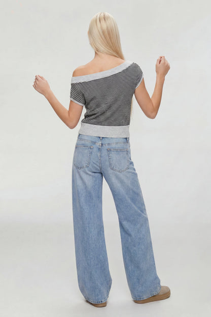 One Shoulder Knit Sweater