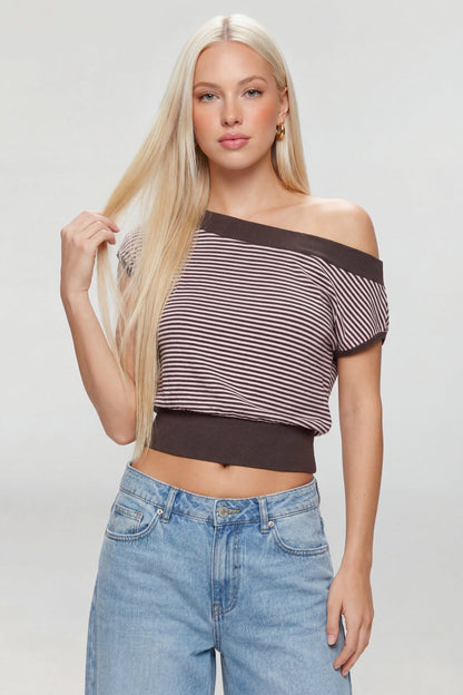 One Shoulder Knit Sweater