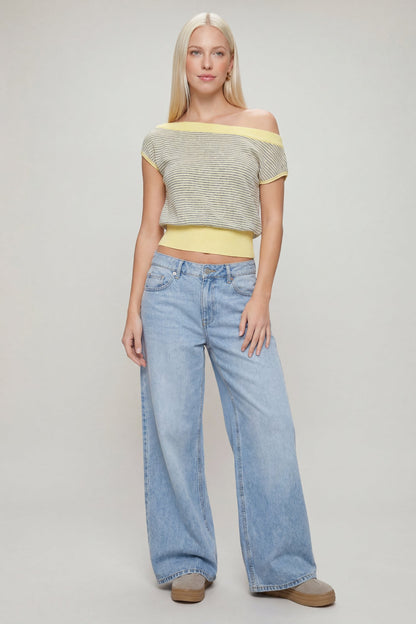 One Shoulder Knit Sweater