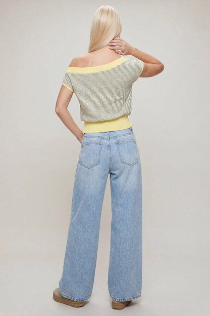 One Shoulder Knit Sweater