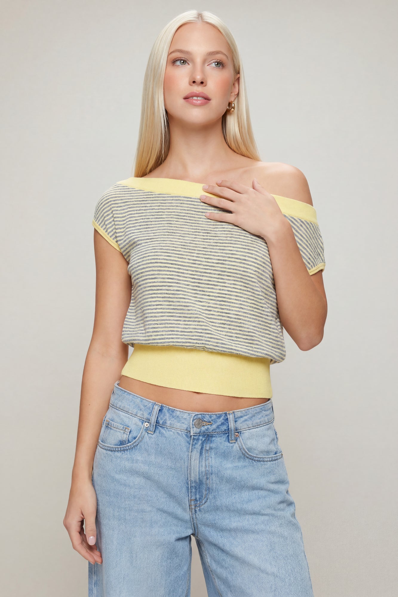 One Shoulder Knit Sweater